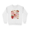 thumbnail image 6 of Strawberries Flowers And Bows Cute Illustration Sweatshirt (3XL, SportGrey), 6 of 13