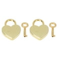 thumbnail image 3 of Cerradura con llave, 2 juegos, candado en forma de corazón, suministros para el hogar, candado, suministros para el hogar, elaborados por expertos Jadeshay A, 3 of 8