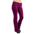thumbnail image 2 of Vivian's Fashions Yoga Pants - Full Length, Misses Size (Magenta, 4X), 2 of 3