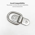 thumbnail image 3 of Unatoiry D Ring Tie Downs Heavy Duty Corrosion Resistance Rustproof Lashing Rings Cargo Hook Trailers Vans Motorcycles Vehicles Silver 1Set, 3 of 6