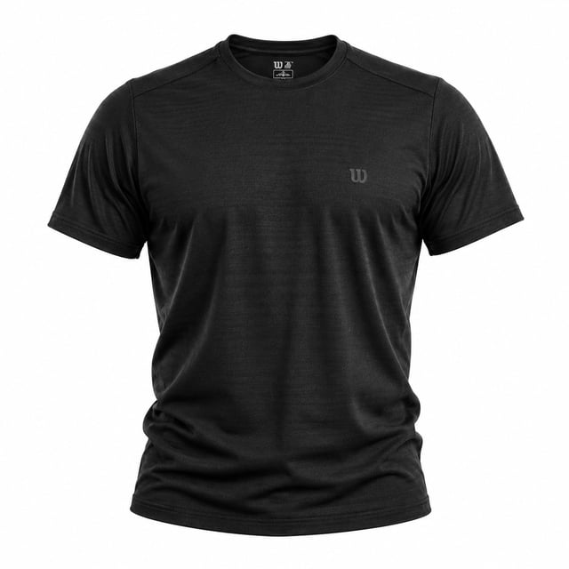 Playera Deportiva Wilson para Hombre Edge Color Negro Talla G