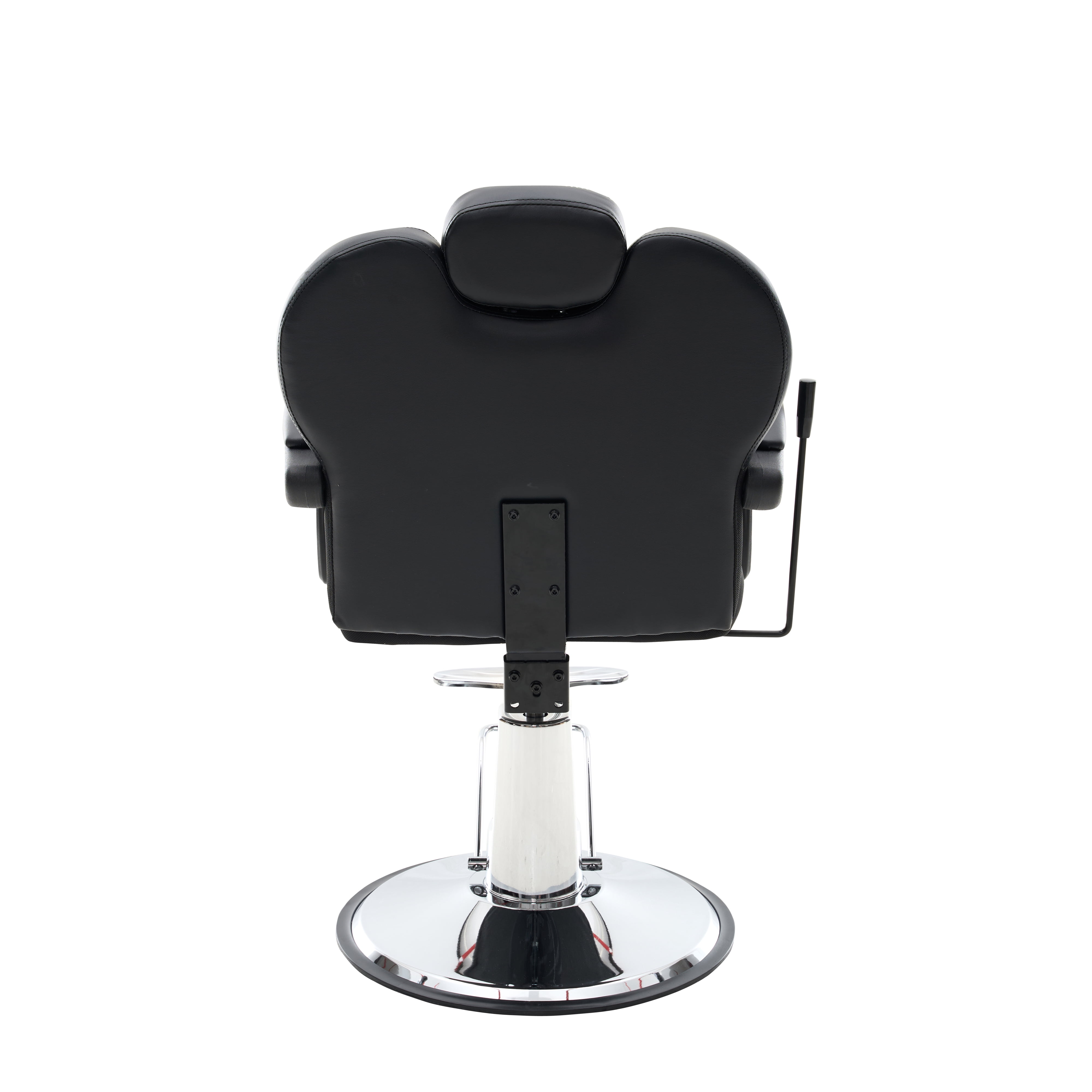 90 to 150-Degree Reclining Barber Chair with Hydraulic Pump and 360 Swivel, Heavy-Duty Salon Styling Chair with PU Leather and 400 lb Capacity, Black