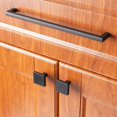 thumbnail image 3 of Koofizo Manija De Gabinete De Barra Cuadrada Sólida - Tirador De Muebles Negro 7,6 Pulgadas / 192 Mm Distancia Del Orificio Para Tornillos 1 Pieza Para Puerta De Armario De Cocina Dormitorio Cómoda Ca, 3 of 6
