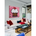 thumbnail image 3 of Marmont Hill "Pink Heart Cupcake" by Tori Campisi Painting Print on Canvas, 3 of 7