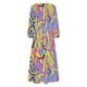 thumbnail image 4 of Gibobby Vestidos para Mujer Casuales Vestido a media pierna con botones y estampado floral de manga larga con cuello en V casual para mujer(Amarillo,CH), 4 of 5