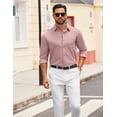 thumbnail image 3 of COOFANDY Long Sleeve Shirts for Men Wrinkle Free Button Up Dress Shirts Casual Stylish Office Shirt, 3 of 6