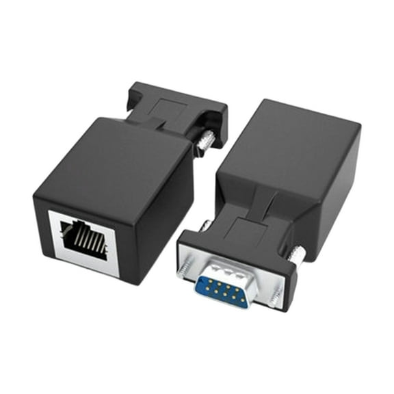 9 to RJ45 Adapter RS232 to RJ45 Ethernet Converters for RS232 Device Ethernet Conversion up to 20m Transmission