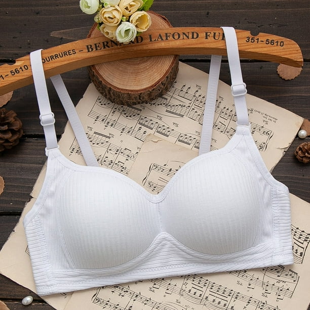 Teenage Girl Underwear Puberty Young Girls Small Bras Child Teen Training Bra for Kids Teenagers Girl Undergarments Soft CottonWhite14 He Qiyong unisex