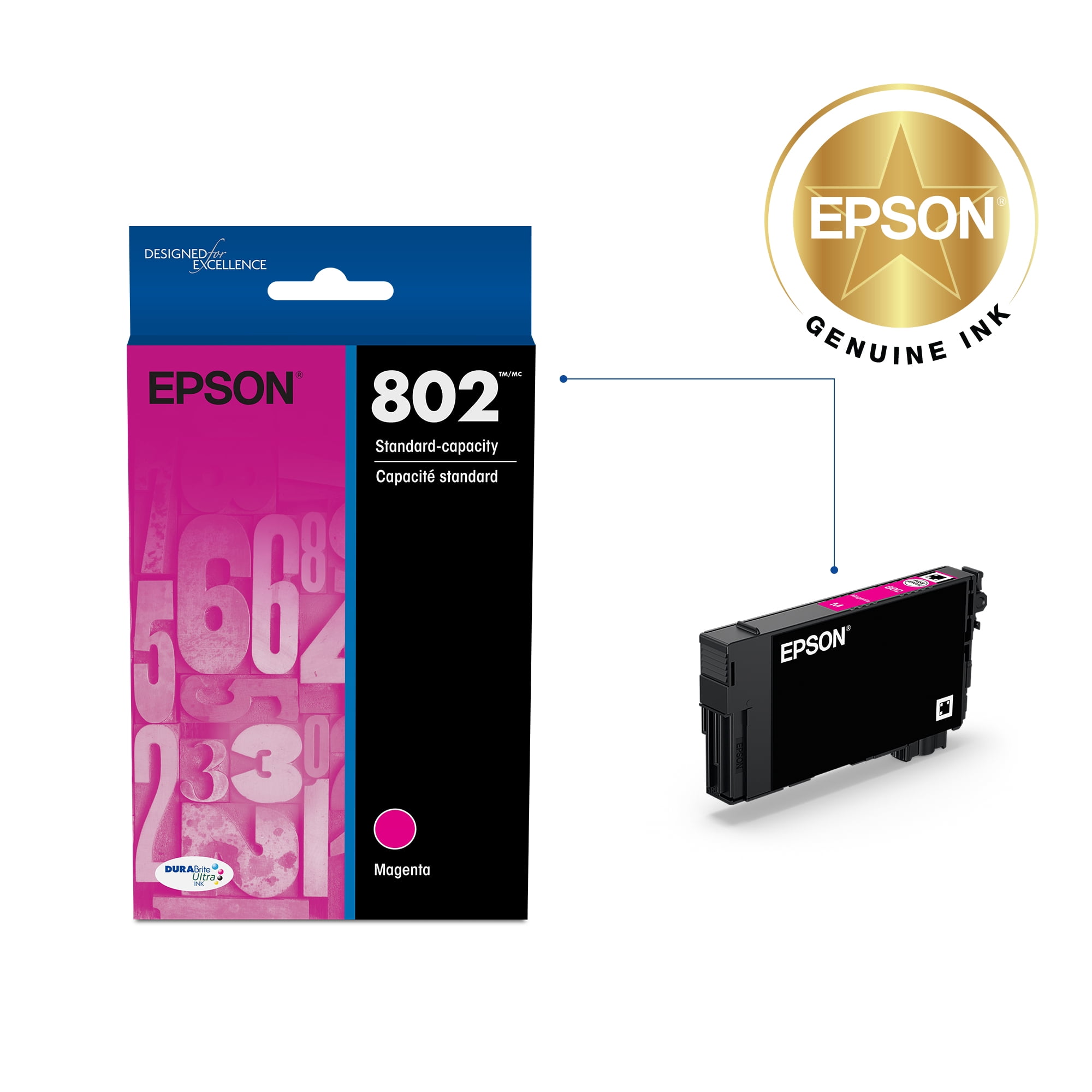 Epson 802 Standard-capacity Magenta Ink Cartridge