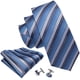 thumbnail image 2 of Set de Corbata Barry.Wang Azul Claro con Rayas para Hombre, 2 of 6