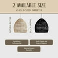 thumbnail image 4 of Lucy Rattan Light Fixture - Elevate Your Space with Natural Charm, Boho-Inspired Ambiance (Natural Rattan, 50 CM Diameter), 4 of 7