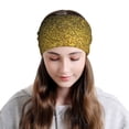 thumbnail image 6 of Disketp Gold Glitter Gradient Slouchy Beanie Hip-Hop Soft Lightweight Running Beanie Adult Hats Chemo Cap for Men Women, 6 of 8