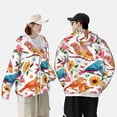 thumbnail image 4 of Kdxio Flowers Birds And Butterflies Print Women Men Sun Protection UPF 50+ Jackets Zip Up Long Sleeve Hoodie Hiking Lightweight with Pockets, 4 of 7