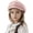 Pink, variant on Wool Flat Cabbie Hat, Classic Newsboy Beret Cap for Toddler Boys Girls