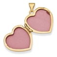thumbnail image 2 of 14K 18mm Polished Heart-Shaped Floral Locket in 14k Yellow Gold, 2 of 3