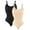 2 pcs: Black-Beige, variant on MANIFIQUE 3 Packs Women's Shapewear Bodysuit Tummy Control Body Shaper Waist Snatching Body Suit Thong