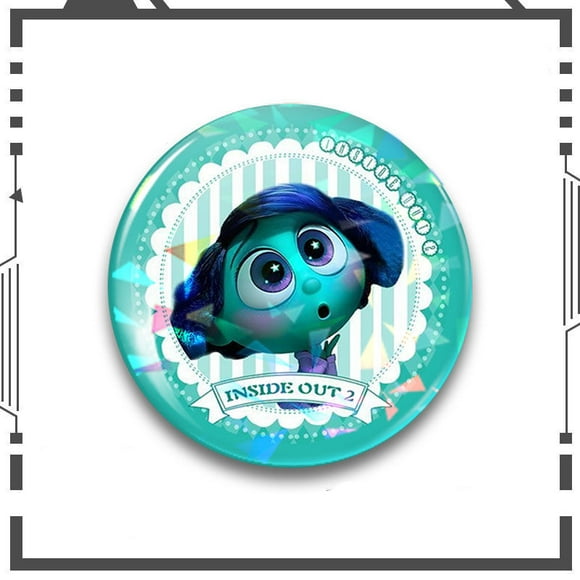 Disney Inside Out 2 Pixar Animated Badge Brooch Decoration Cartoon Cowboy Backpack Jewelry Joy Sadness Anger Commemorative Gift