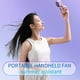thumbnail image 3 of 2Packs of Portable Handheld Mini Fans, USB Rechargeable Personal Fan, Battery Operated Small Hand Held Fan with 3 Speeds, 3 of 5