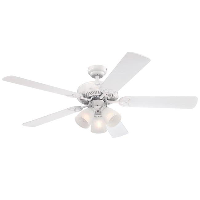 Westinghouse 7236400 52 In Ceiling Fan With Dimmable Led Light Fixture White Finish Reversible Blades Washed Pine Frosted Ribbed Glass Canada - White Ceiling Fan With Light Fixture