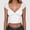 Blanc, variante sur Chemise de Travail à Col en V Femme Chemise à Gros Boutons Ajustée Hauts à Manches Longues Femme T-Shirt à Col Femme Dos Femme Chemise Légère à Manches Longues Femme Hauts Incontournables Femme Vêtements de Travail Néon Grandes T-Shirts pour Femmes Femm