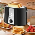 thumbnail image 7 of Toaster 2 Slice, Extra Wide Slot,with Cancel, Defrost, Reheat Function, 6 Shade Settings, for Waffle or Bagel, Removable Crumb Tray, 750W,Classic Black, 7 of 7