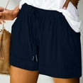 thumbnail image 2 of Womens Plus Size Shorts Casual 2024 Summer Beach Drawstring Shorts With Pockets Loose Cute Vacation Trendy Clothes, 2 of 2