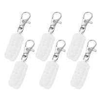 Uxcell Paracord Zipper Pull Polyester Replacement Woven Rope with Metal Clasp for Backpacks White