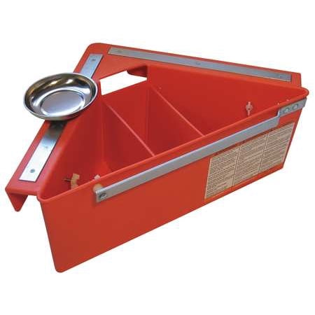 Aerial Tool Bin 21, Tool Organizer, For Aerial Platforms, Scissors and Boom Lifts, Orange, ATB1312