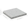 thumbnail image 4 of vidaXL Umbrella Weight Plate Granite 25 kg Square Grey, 4 of 4