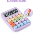 thumbnail image 3 of Mechanical Pushbutton Calculator,12 Digit Large LCD Display,Big Buttons Easy to Press,Colorful Candy Calculator,Automatic Sleep,with Battery.for Office,School, Home., 3 of 8