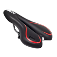 thumbnail image 1 of Asiento De Bicicleta Cómodo Negro Linea Roja, 1 of 5