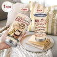 thumbnail image 2 of 60th Anniversary Tumbler Gifts, 60th Anniversary Wedding Gifts for Couple Parents Friends, 60 years Diamond Anniversary Tumbler Gifts for Him or Her, 20oz Insulated Cup Present (1 PC), 2 of 6