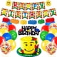 thumbnail image 1 of Paquete de decoración para fiestas, fiesta de cumpleaños con temática de bloques de construcción, 1 of 7