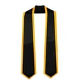 thumbnail image 3 of Graduación Roba Shawl Sash para ceremonias de graduación de la universidad del club negro, 3 of 8