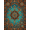 Blue, Pattern 1, variant on ODIKA 4' x 6' Machine Washable Non-Slip Area Rug, abstract print High Traffic Rug, Brown, 1186613