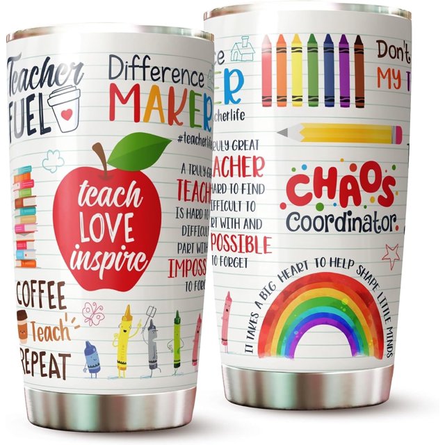 Teacher Tumbler - Gifts for Teacher - Teacher Cup - Teacher Mug - Gifts for Teachers Appreciation - Teacher Appreciation Tumbler - Gifts for Teachers from Students on Teacher Day, Birthday, Valentine