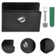 thumbnail image 1 of FUTUREORYY 8Ud Soportes Para Estantes De Vidrio Inoxidable Negro Moderno Seguro, 1 of 8