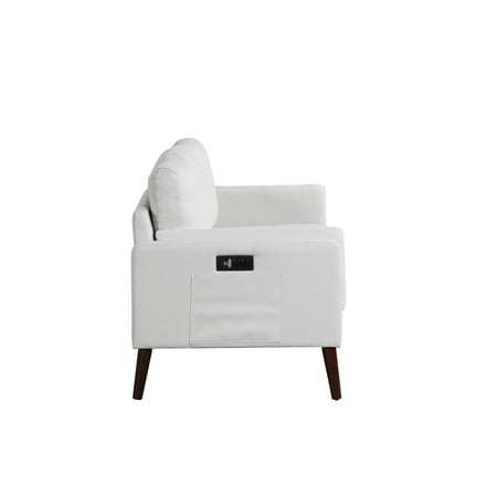 Lifestyle Solutions - Nerd Sofa with Power and USB Ports - Light Grey