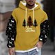 thumbnail image 1 of Sudadera con capucha para hombre, estilo casual, con cuello redondo, estampado, manga larga, blusa de poliéster, 1 of 5