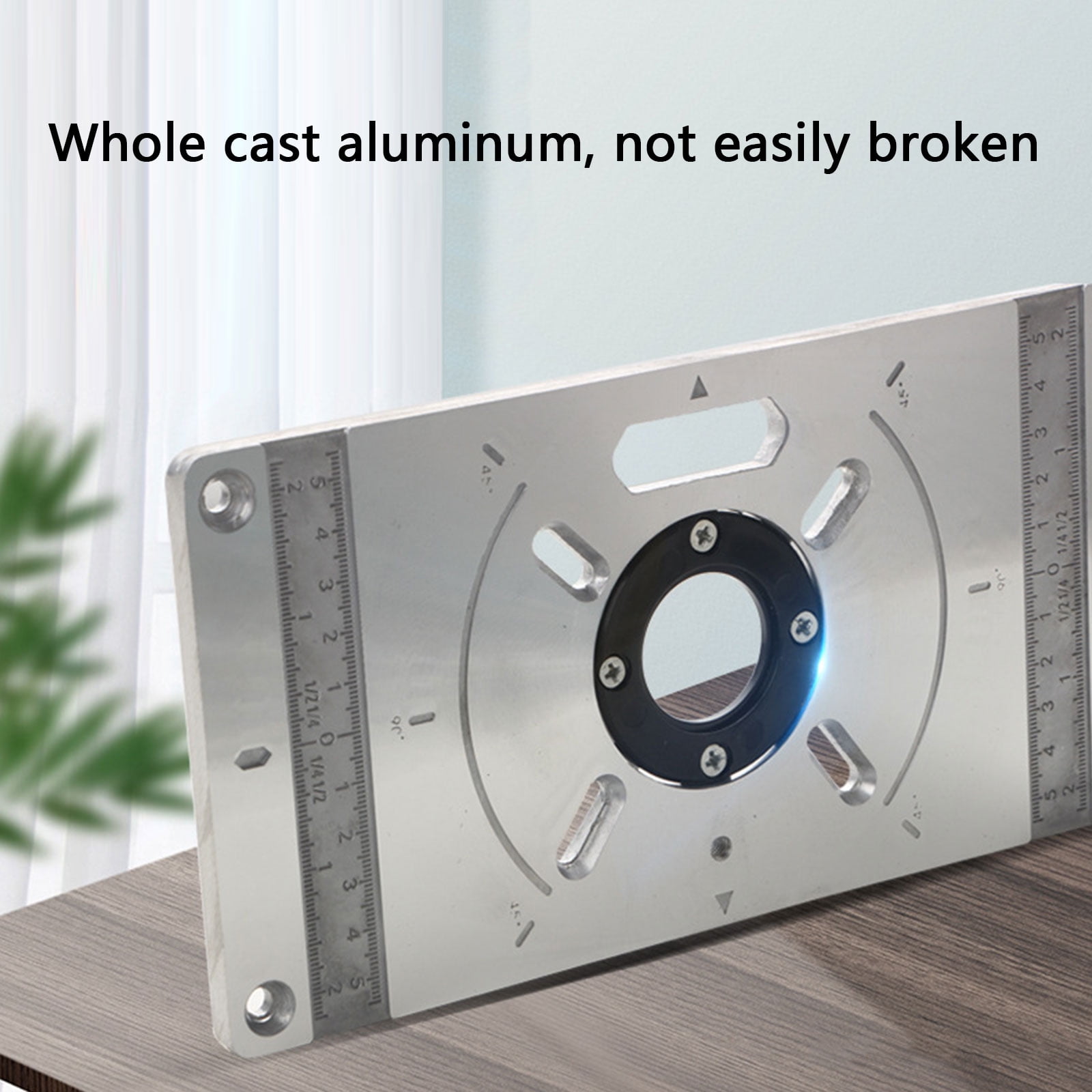Efficient Woodworking Router Table Insert Plate For Trimming Milling Tasks Home Workshops and Studios Easy Installation