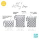 thumbnail image 5 of Waterproof Wet Bag for Baby, Travel, Swim Suit, Cloth Diapers, Pump Parts, Pool, Beach, Gym Clothes, Toiletry, Hook to Stroller, Daycare, Zipper Reusable Wetdry Packing Pouch, Beige Check, 5 of 5