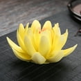 thumbnail image 3 of Zhaomeidaxi Lotus Incense Burner Ceramic Incense Candle Flower Fragrance Table Decoration Decoration 3d Handmade Incense Burner Multicolor Lotus Yellow1, 3 of 9