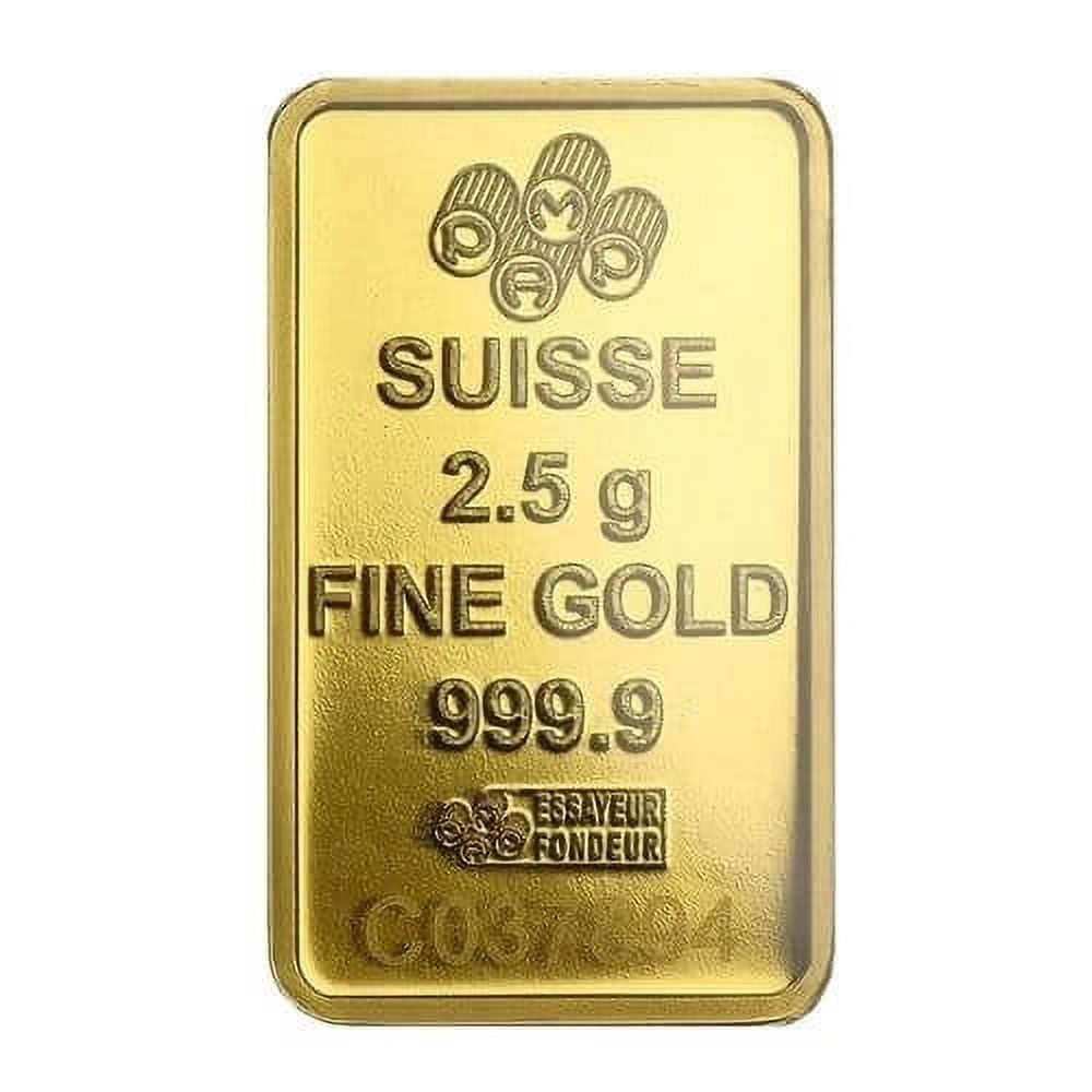 PAMP Suisse 2.5 Gram Gold Bar - Lady Fortuna 0.9999