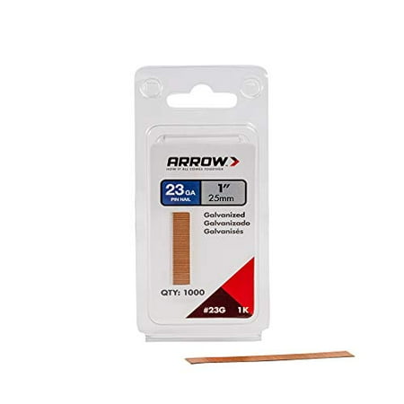 

Arrow 1-inch Headless Steel Collated Pin Nails 23-Gauge 1 000-Count