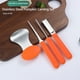 thumbnail image 3 of Moyic 4 unids/set herramienta de grabado de calabaza de Halloween de acero inoxidable accesorios de herramientas de grabado con mango anticorrosivo Cocina y Comedor Moyic HA064955-00, 3 of 6