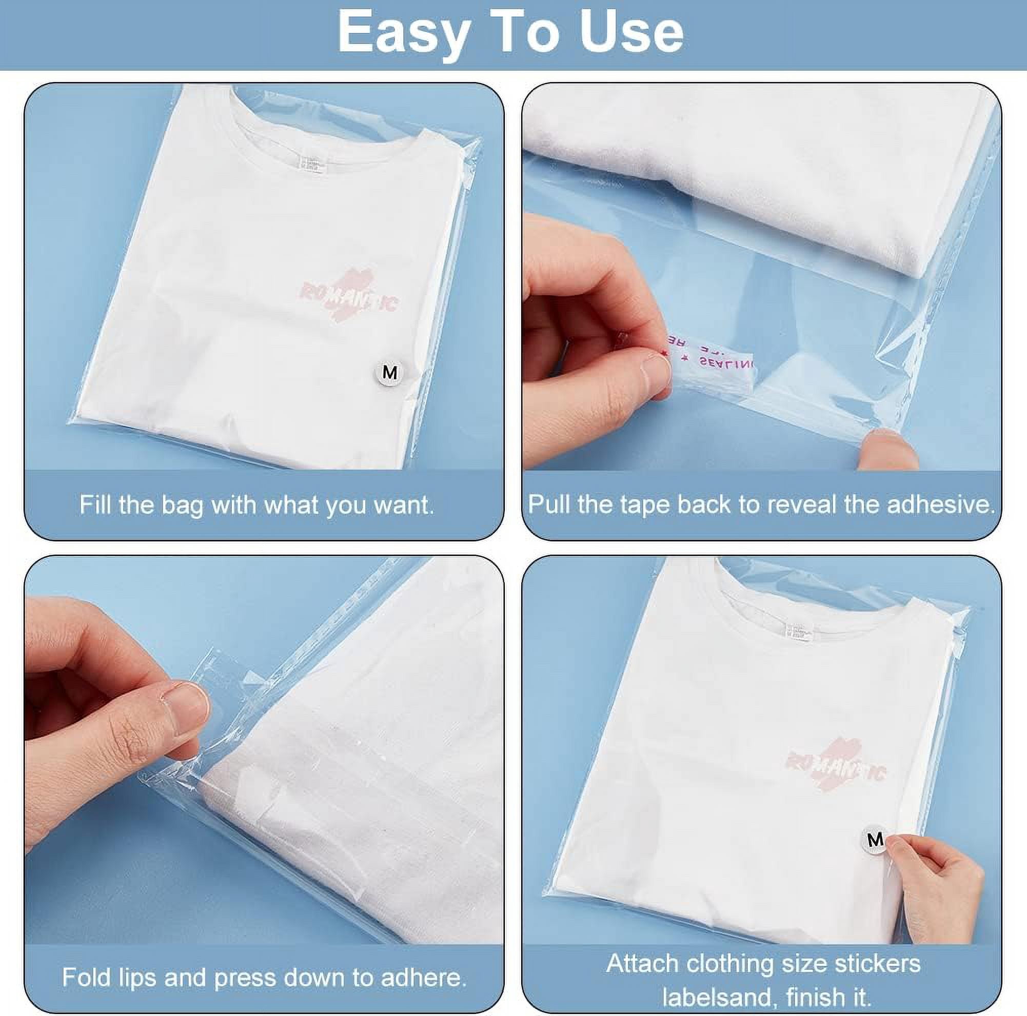 3500Pcs 1 Inch Clothing Size Stickers Labels 7 Size Round Self Adhesive Size Labels Stickers with 100pcs Self Sealing Bags for Clothing T Shirts Skirt Retail Packaging XS S M L XL XXL XXXL