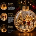 thumbnail image 4 of Eagokdc Christmas Light‑Up Globe Hanging Ornaments Clear Ball Decorations, Farmhouse Hanging Balls for Christmas Tree Wall Window Ceiling Decor, 4 of 6