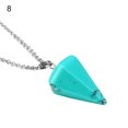 thumbnail image 2 of Happy date Hexagonal Chakra Crystal Bullet Shape Gemstone Pendant Necklaces Pointed Quartz Stone Chain Necklaces Artificial Stone, 2 of 2