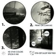 thumbnail image 3 of Designart "Silence Photography: Black And White Forest I" Forest Wall Art Living Room, 3 of 7