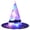 🔥 Purple_New, variant on KITTEHIGM Glowing LED Witch Hat for Kids and Adults Halloween Costume Party Dance Up Hat with Light Up Feature for Cosplay and Trick or Treat